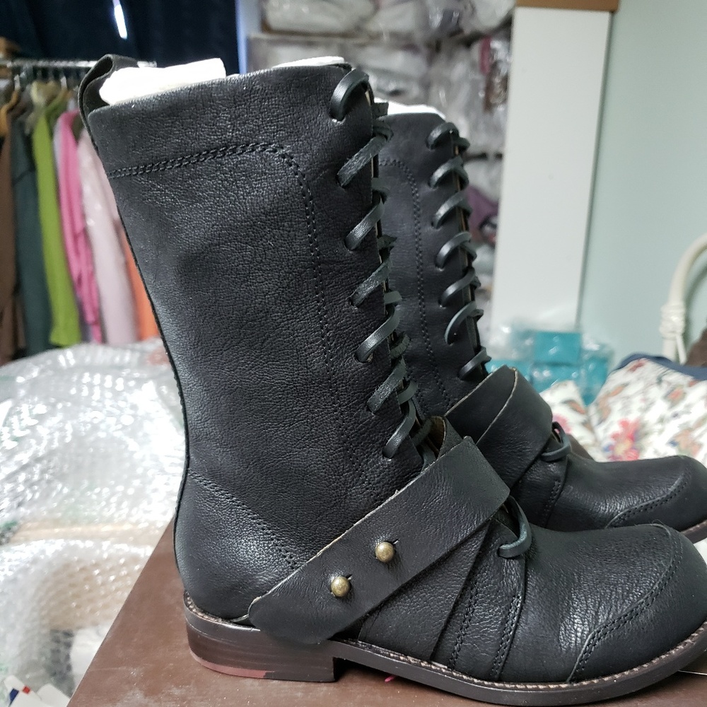 Killer GeeWawa Goat Leather Military Vibe Boot 6 Last One